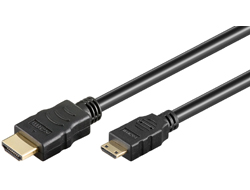 Bild von Goobay 31932 HDMI-Kabel 2 m HDMI Typ A (Standard) HDMI Type C (Mini) Schwarz