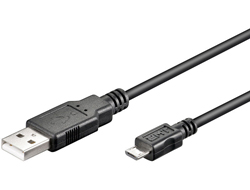 Bild von Goobay 46800 USB Kabel 1 m USB 2.0 USB A USB B Schwarz