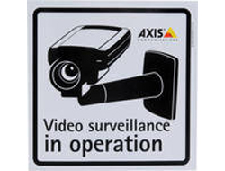 Bild von Axis Surveillance Stickers (10-Pack), Schwarz, Grau