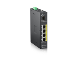 Bild von Zyxel RGS100-5P Unmanaged L2 Gigabit Ethernet (10/100/1000) Power over Ethernet (PoE) Schwarz