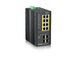 Bild von Zyxel RGS200-12P Managed L2 Gigabit Ethernet (10/100/1000) Power over Ethernet (PoE) Schwarz