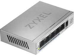 Bild von Zyxel GS1005HP Unmanaged Gigabit Ethernet (10/100/1000) Power over Ethernet (PoE) Silber