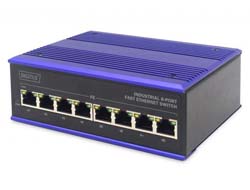 Bild von ASSMANN Electronic DN-650106 Netzwerk-Switch Fast Ethernet (10/100) Schwarz, Blau