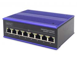 Bild von ASSMANN Electronic DN-651119 Netzwerk-Switch Gigabit Ethernet (10/100/1000) Schwarz, Blau