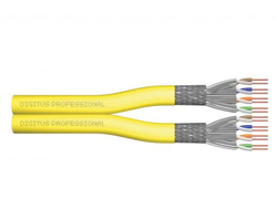 Bild von Digitus CAT 7A Klasse FA, S/FTP, Twisted Pair Installationskabel, 500m, Duplex, 1500 MHz