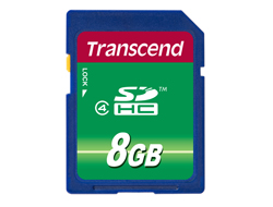 TRANSCEND SDHC CARD 8GB (CLASS 4) MLC