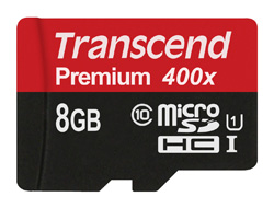 Bild von Transcend 8GB microSDHC Class 10 UHS-I MLC Klasse 10