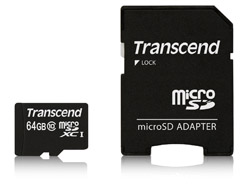 TRANSCEND 64GB MICROSDXC CLASS10