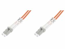 Bild von M-Cab LWL Duplex Jumper LC/LC 50/125µ 2m, OM2 LSZH, orange