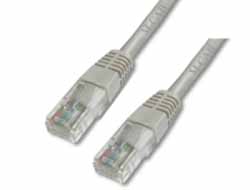 Bild von M-Cab CAT6 Netzwerkkabel U-UTP, PVC, 5 GBit, 1.0m, grau