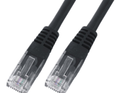 Bild von M-Cab CAT6 Netzwerkkabel U-UTP, PVC, 5 GBit, 0.50m, schwarz