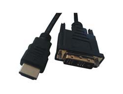 Bild von M-Cab HDMI / DVI-D Kabel - schwarz - 2.0m - vergoldet