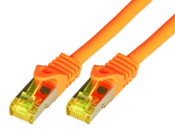 Bild von M-Cab CAT7 Roh-Netzwerkkabel S-FTP, PIMF, LSZH, 10GB, 1.00m, orange