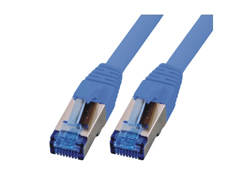 Bild von M-Cab CAT6A Netzwerkkabel S-FTP, superflex, LSZH, blau, 1.00m