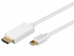 Bild von M-Cab DisplayPort mini - HDMI Anschlusskabel, St/St, 1m, weiß