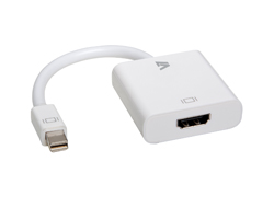 Bild von V7 Videoadapter Mini-DisplayPort (m) auf HDMI (f), weiß