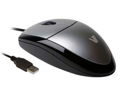 V7 V7 MOUSE OPTICAL BLK/SIL RETAIL