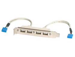 STARTECH 4 PORT USB SLOT PLATE ADAPTER