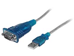 Bild von StarTech.com 1 Port USB auf Seriell RS232 Adapter - Prolific PL-2303 - USB auf DB9 Seriell Adapter Kabel - RS232 Seriell Konverter
