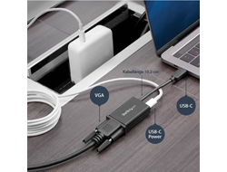 STARTECH USB-C TO VGA - POWER DELIVERY