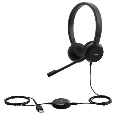 Lenovo™ Wired Stereo VoIP Headset